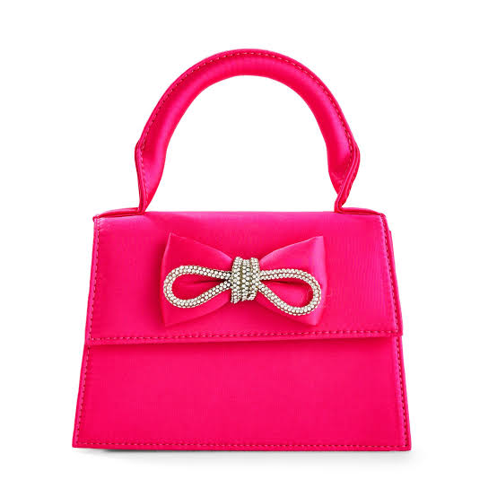 Pink handbag 2025 with bow