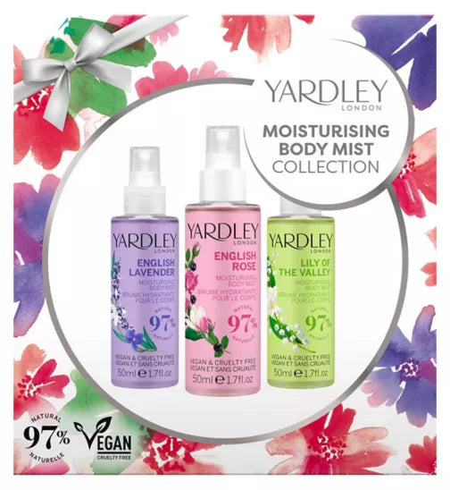 Boots Uk Yardley Modern Classic Florals Moisturising Body Mist Collection