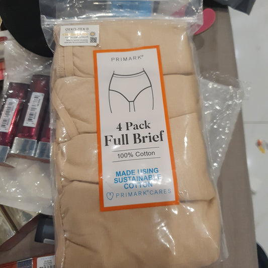 Primark ladies 4 pack full brief underwears