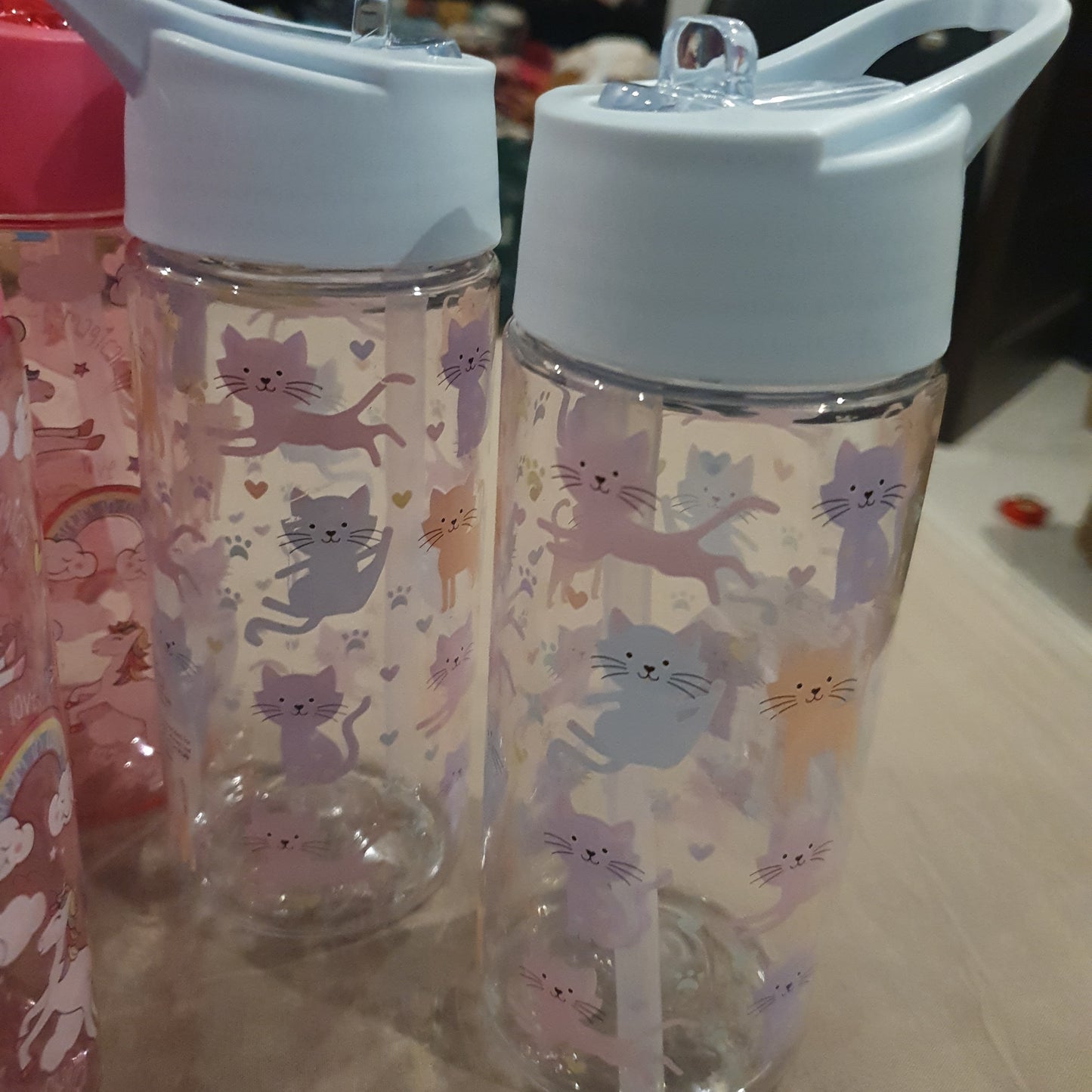 ASDA Uk kids 420ml water bottle with straw