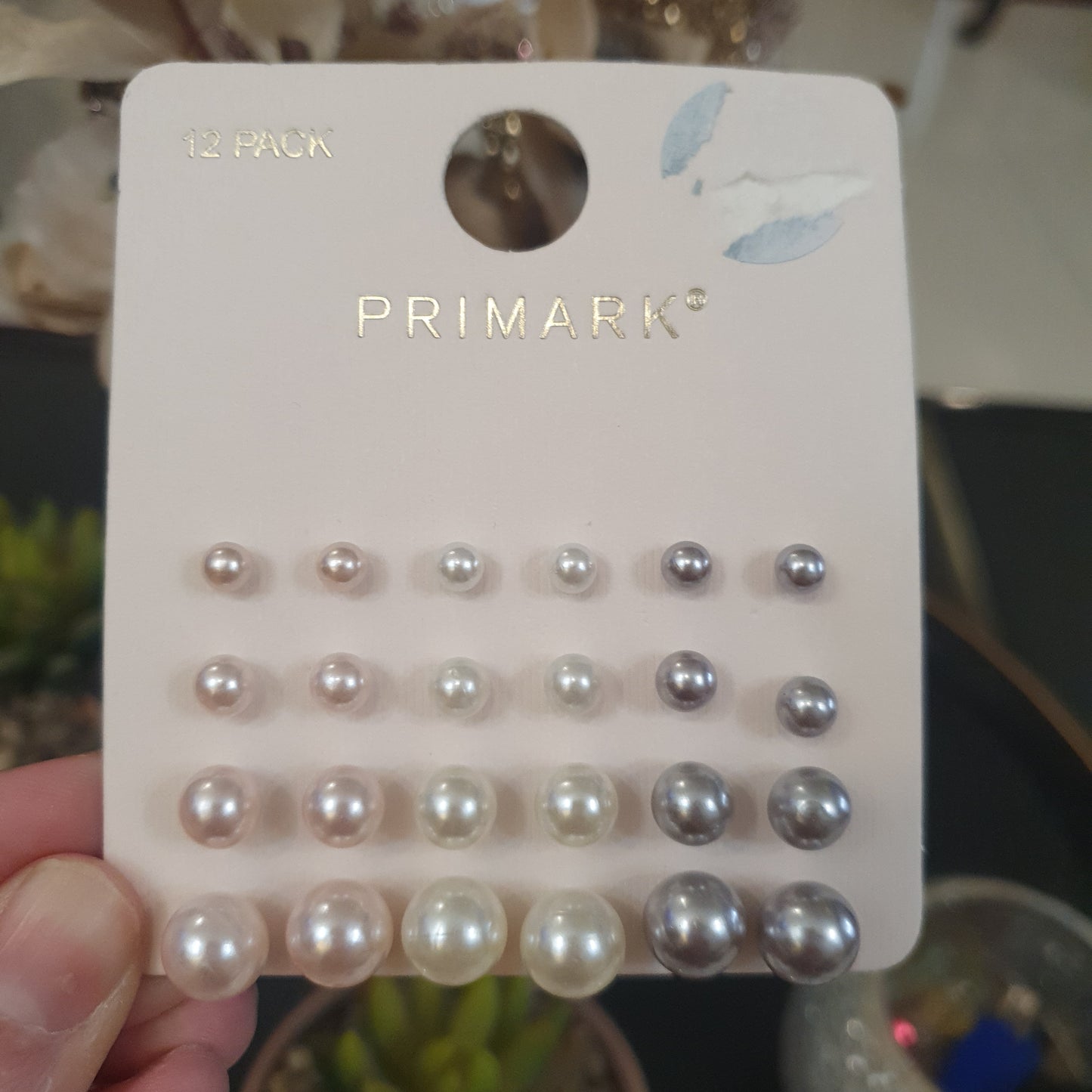 Primark 12 pairs pearl stud earrings