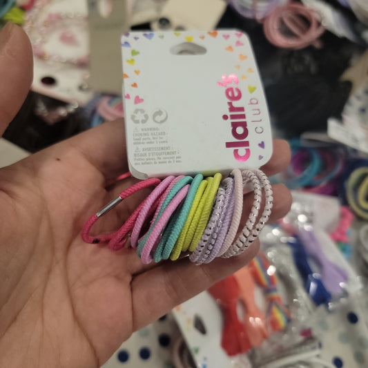 Claire's Club Mini Pastel Hair Bobbles ponies - 18 Pack