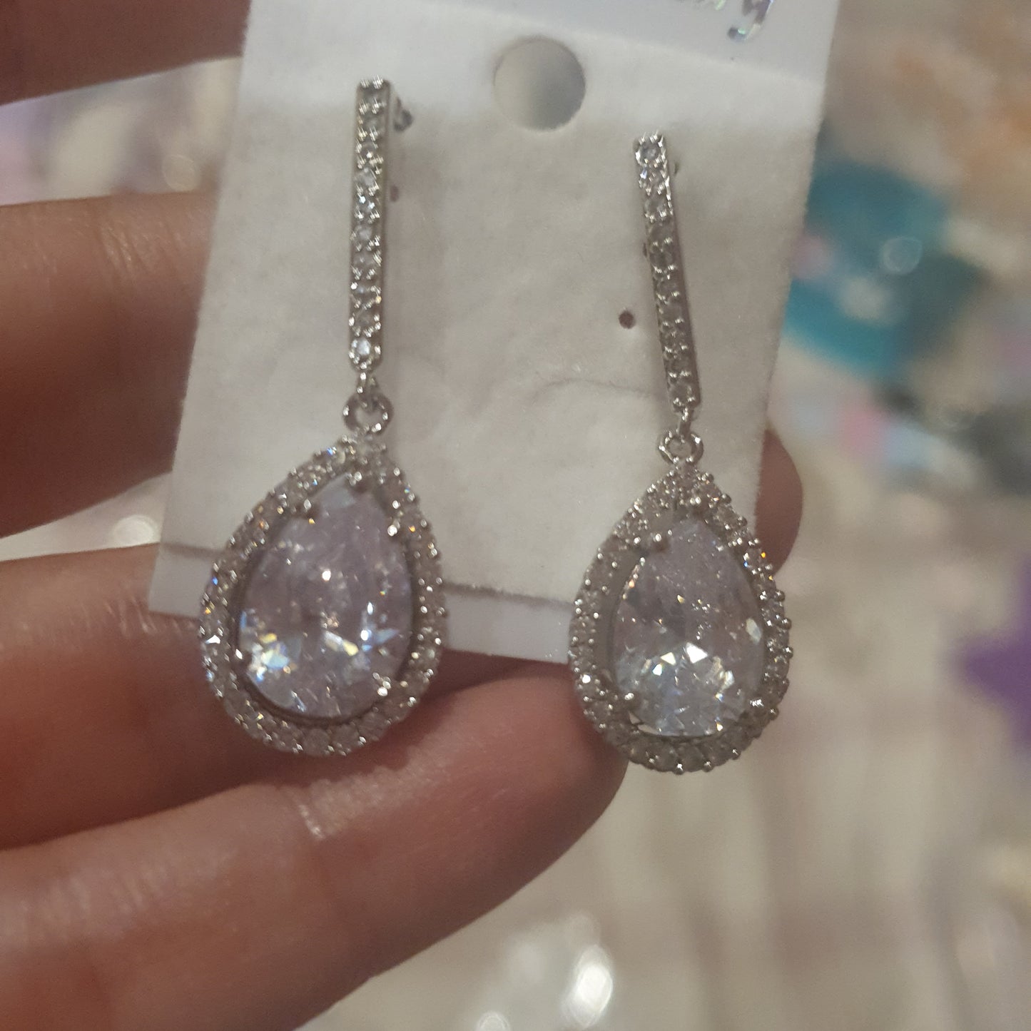 Zircon Diamante Rhinestone Earrings  E11