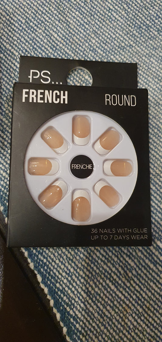 Primark UK False Press-On Nails - french round 36