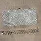 Koko Uk Diamante Rhinestone Ladies Clutch Bag Silver