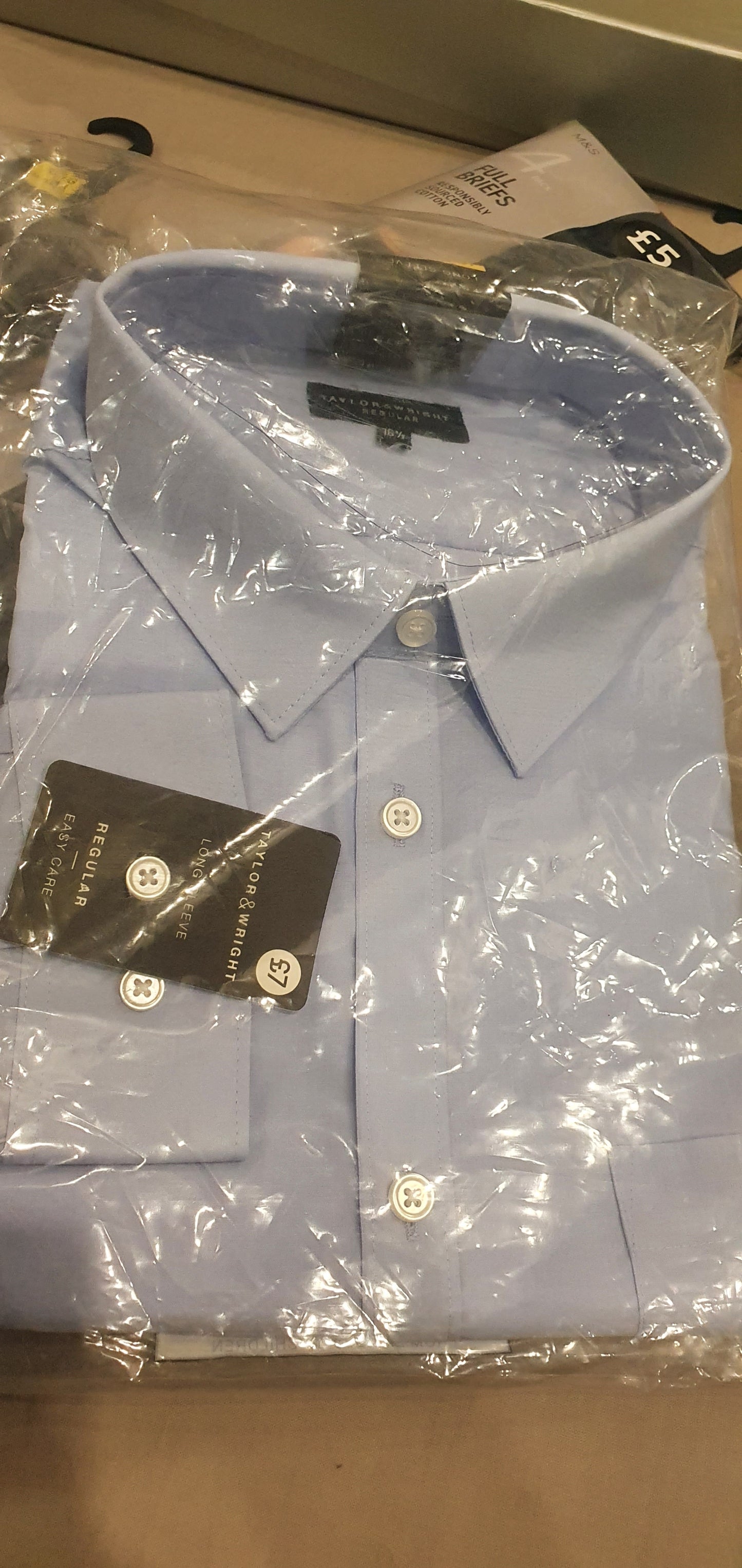 Matalan Uk Taylor & Wright men shirt size 16.5 collar size