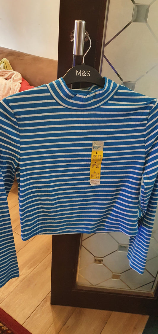 Primark Uk ladies top cotton turtle neck