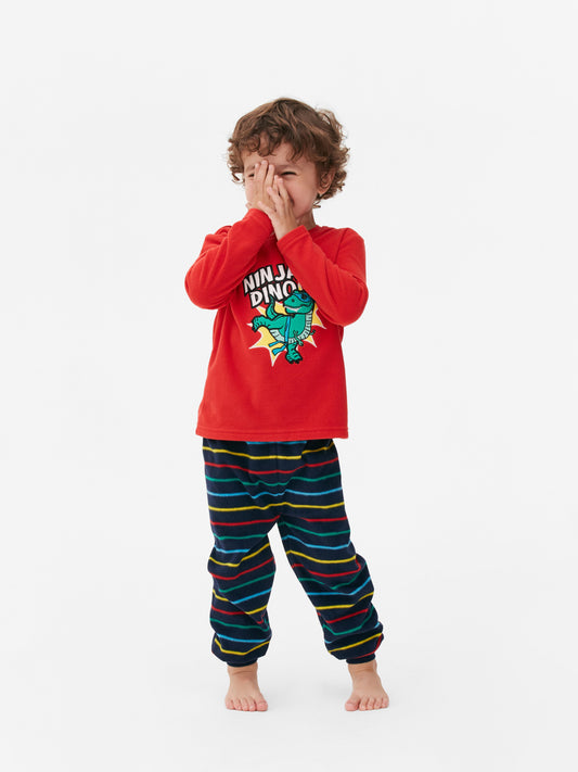 Primark Uk fleece boys  pyjama top pj set