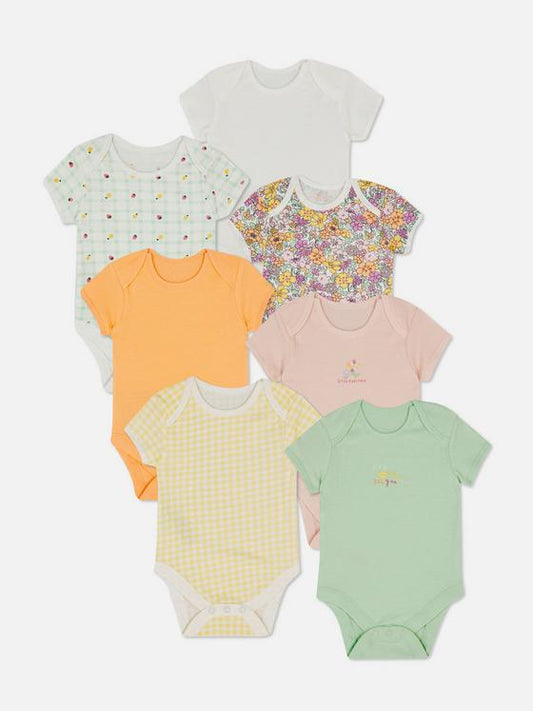 Primark Uk pack of 7 baby bodysuits