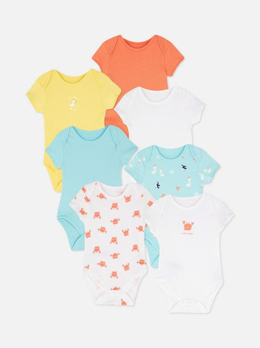 Primark Uk pack of 7 baby bodysuits