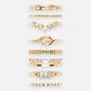 Primark 8 gold rings set large  size