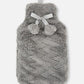 Primark uk hot water bottle with fleece cover grey