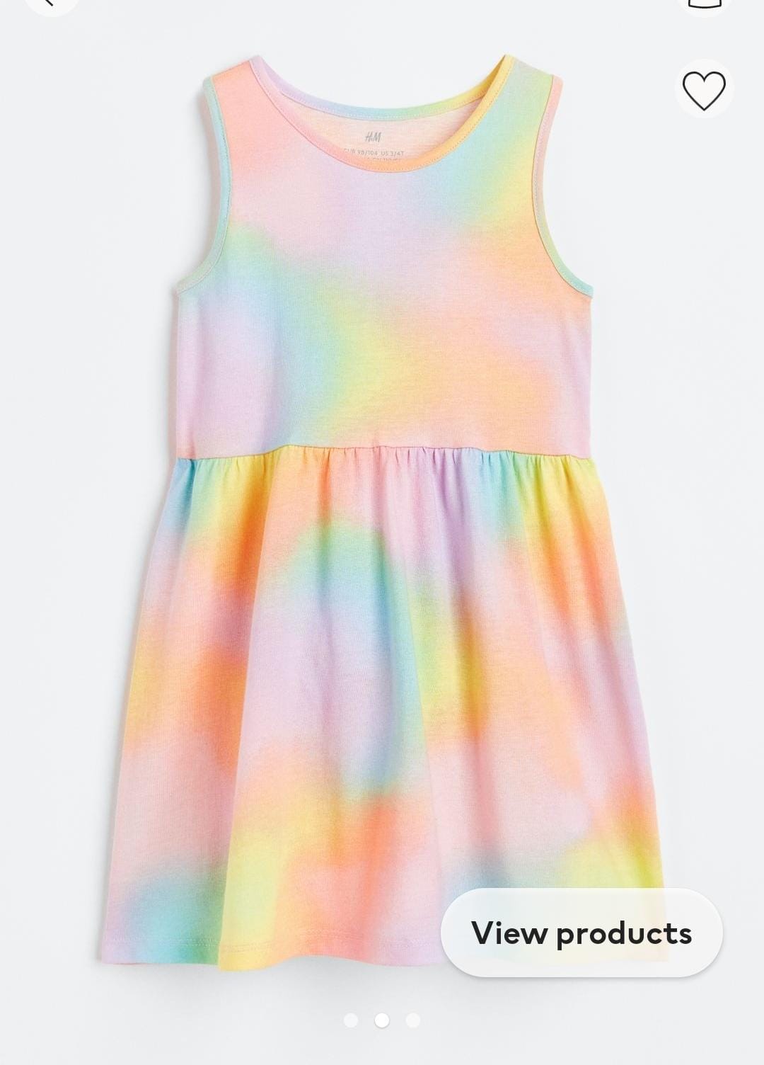 H&M uk Girls cotton summer dress