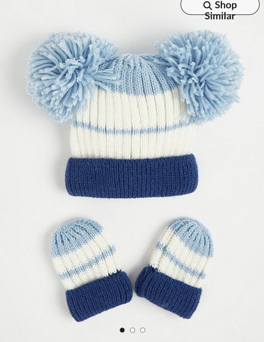 George  Uk  matching hat and mittens set