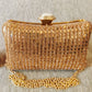 Koko fashion amazon Uk golden clutch bag with gold chain