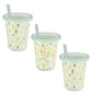 Bm bargains  Uk kids glass with lid and straw