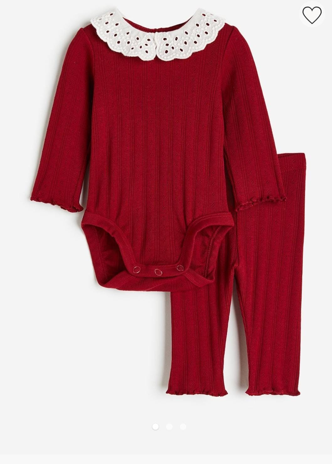 H&m uk red winter set baby