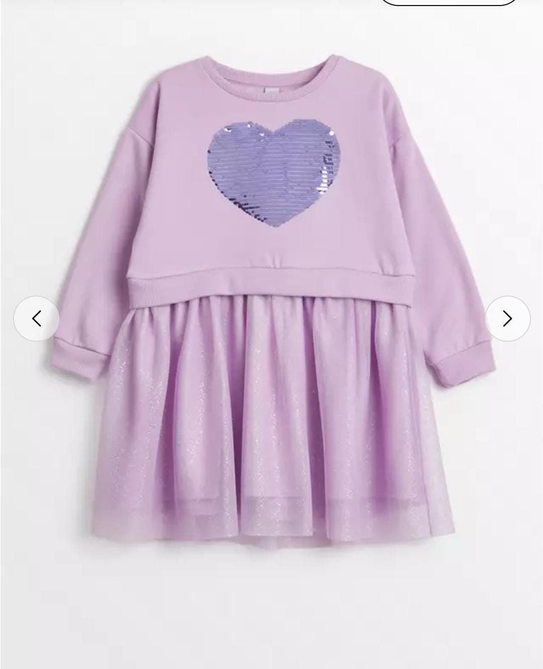 Tu sainsburys lilac dress glitter 8 years