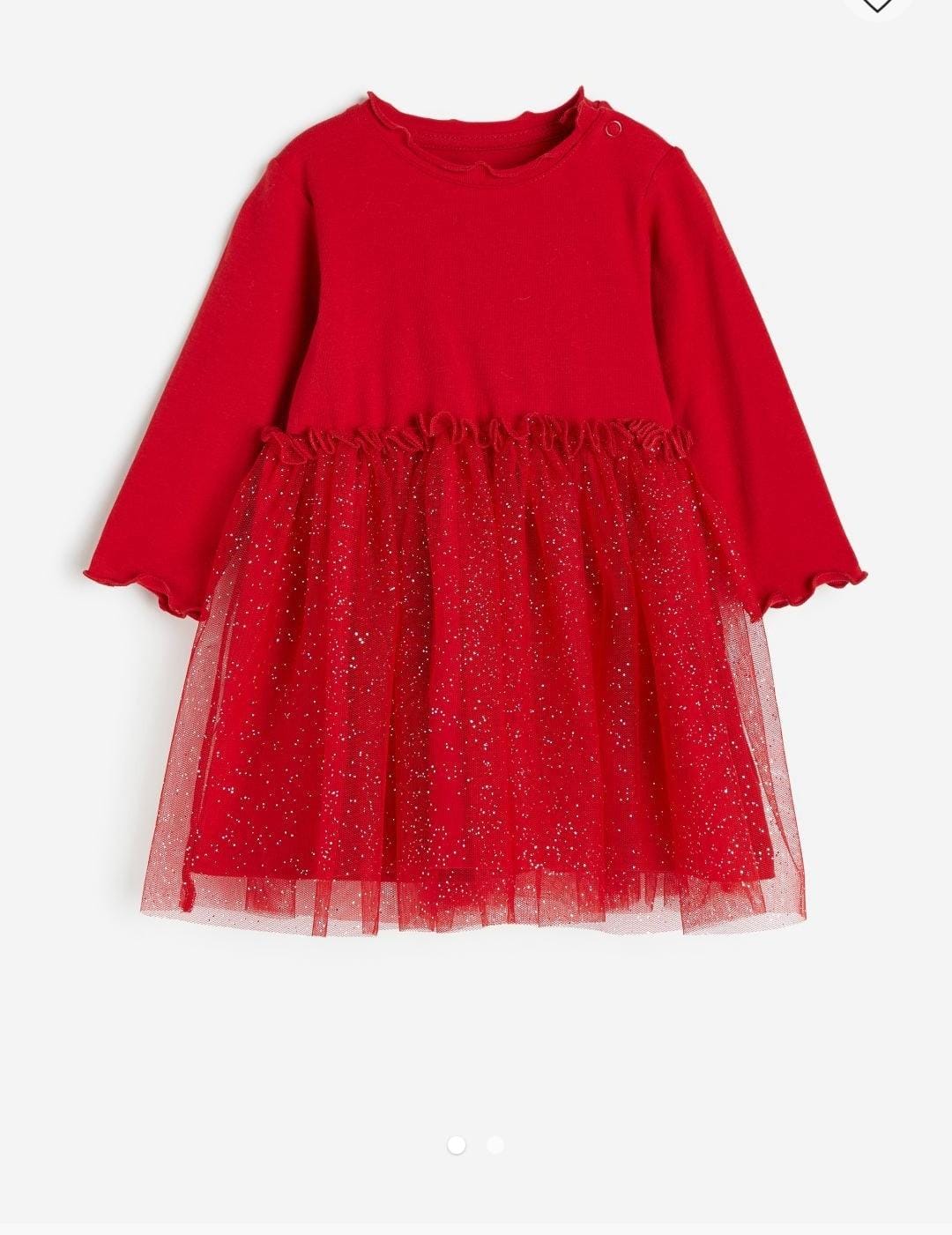 H&m uk red glitter dress