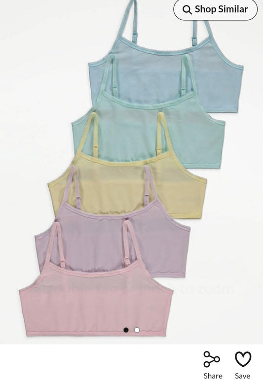 George Uk pack of 5 girls cami vests