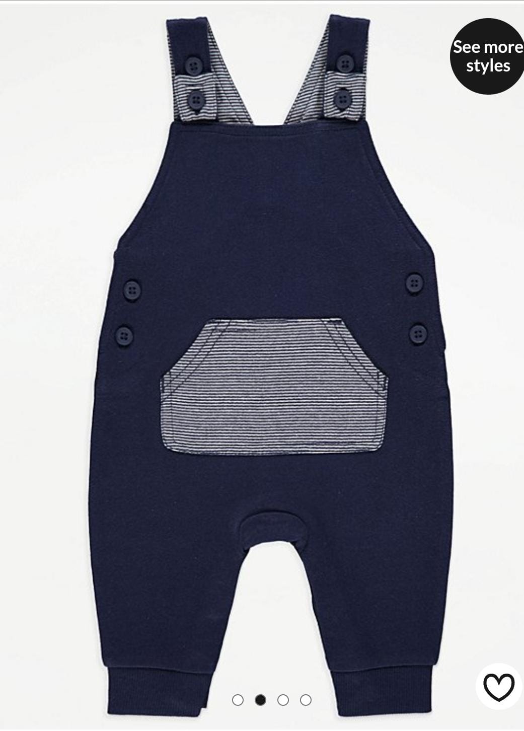 George Uk baby dangaree set with bodysuit