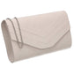 Amazon UK Ivory / Off White Suede Ladies Clutch Bag