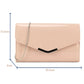 Amazon UK Shiny Patent Leather Beige Nude Ladies Clutch Bag