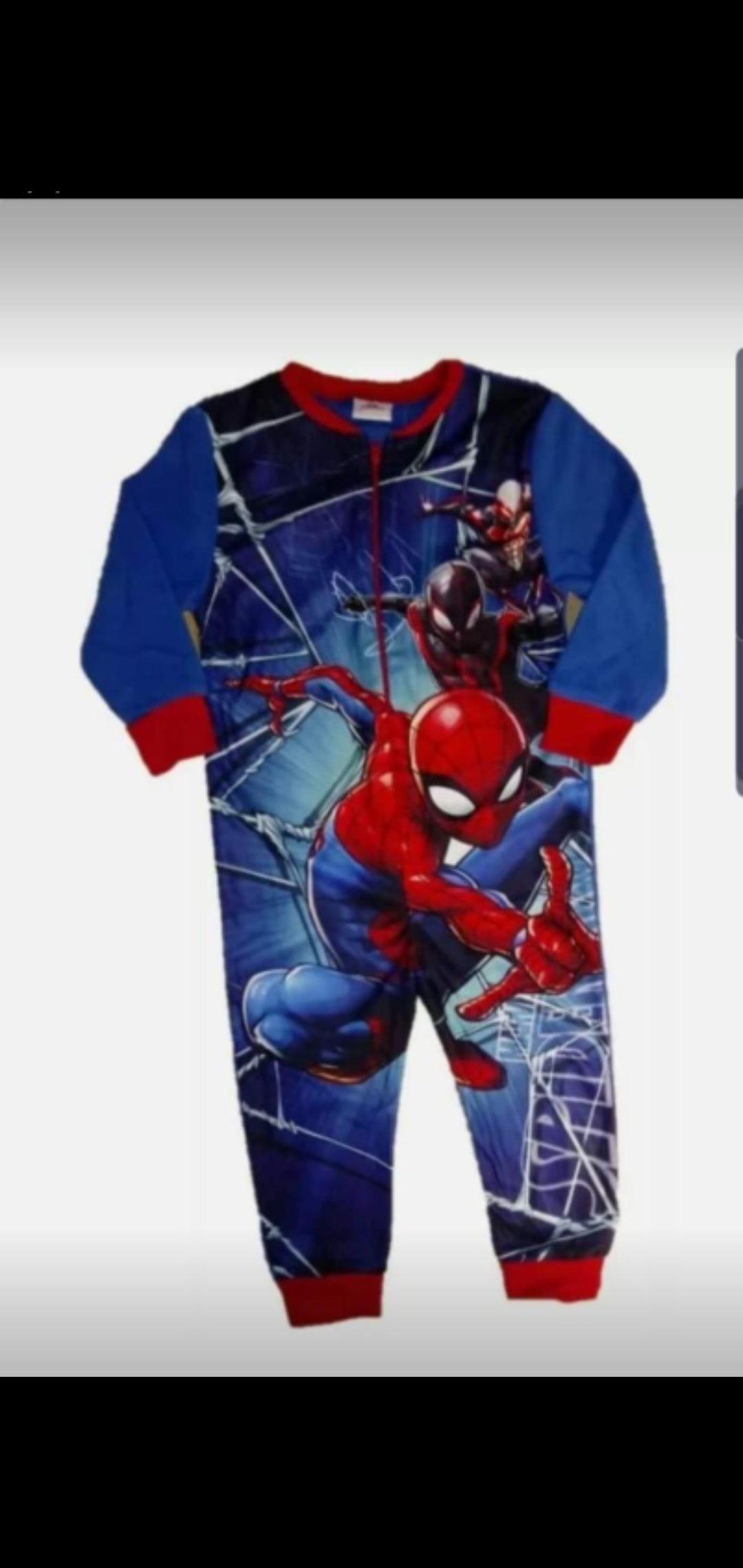 Official spider man onesie fleece New with tags