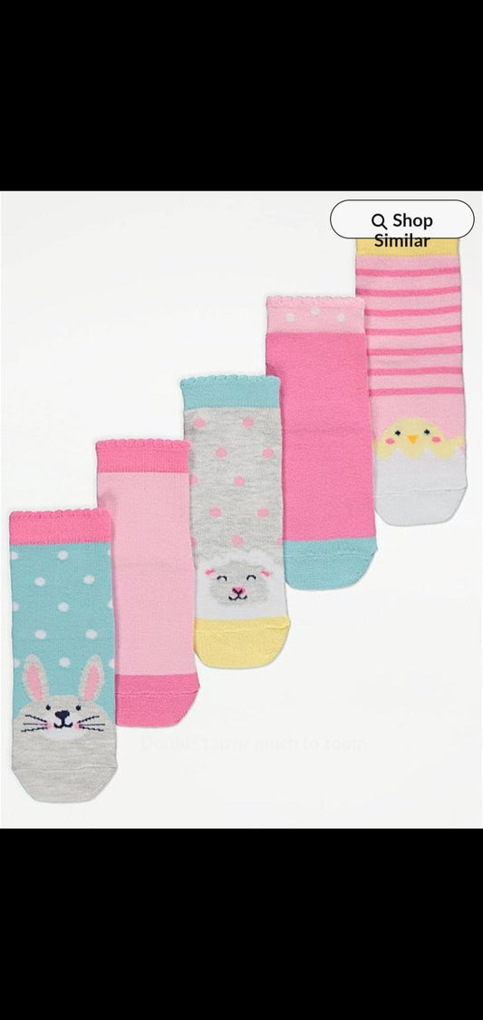 George Uk girls kids  5 pairs  socks