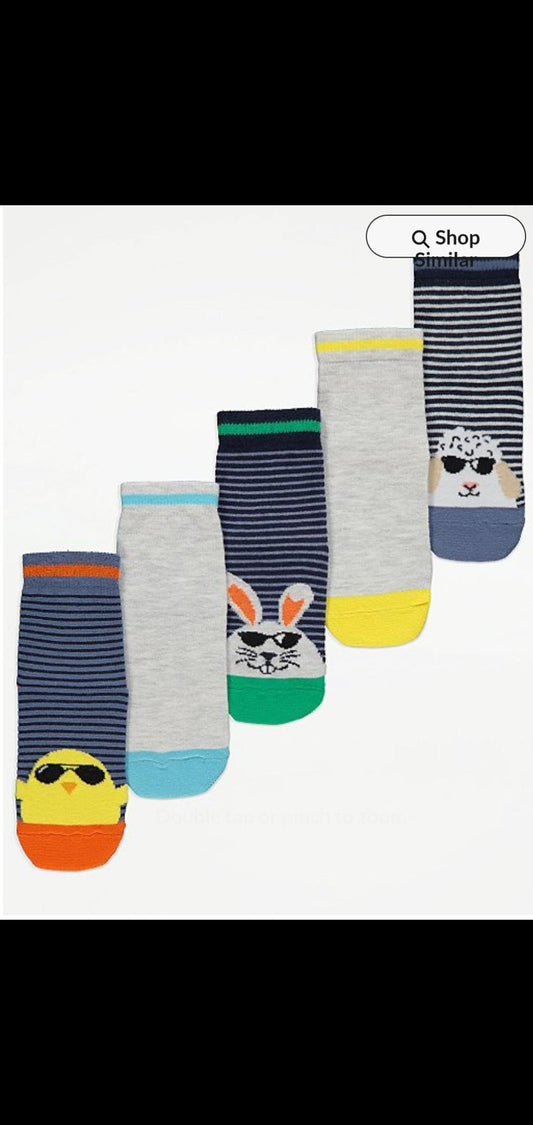 George Uk boys 5 pairs kids socks