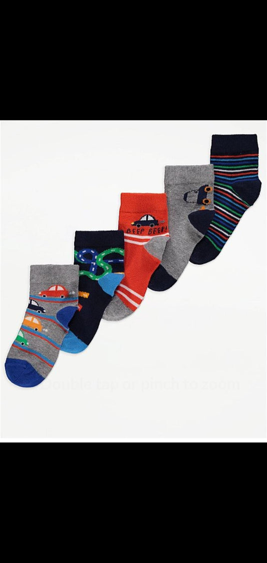 George Uk boys 5  pairs socks