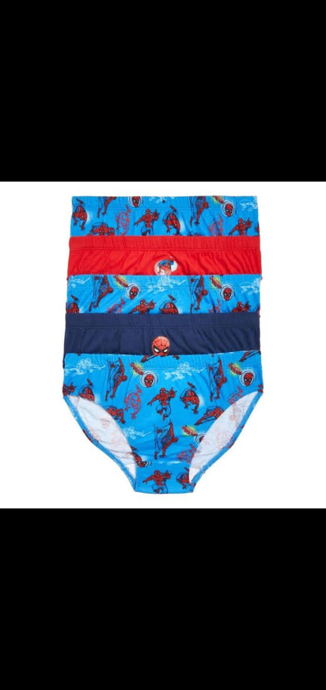 M&S uk marvel  cotton briefs boys spiderman