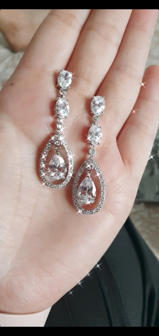 Diamante Rhinestone Earring E7