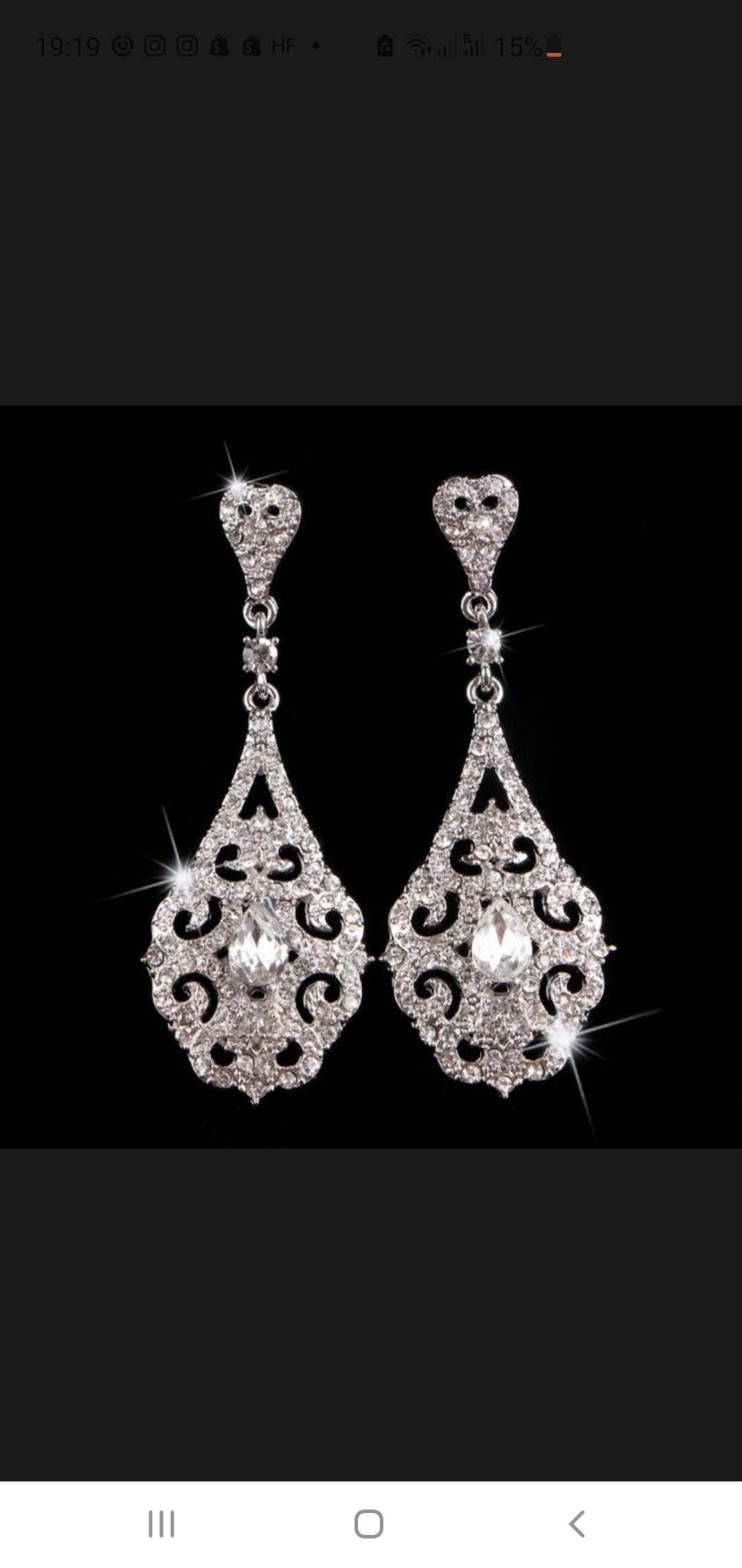 Diamante Rhinestone Earring E13