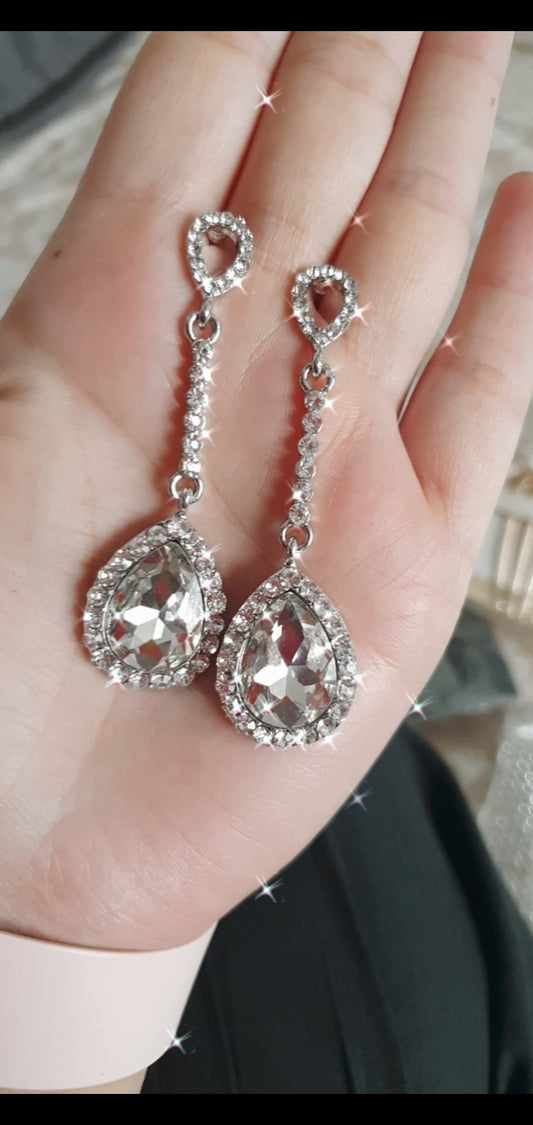 Diamante Rhinestone Earrings E3