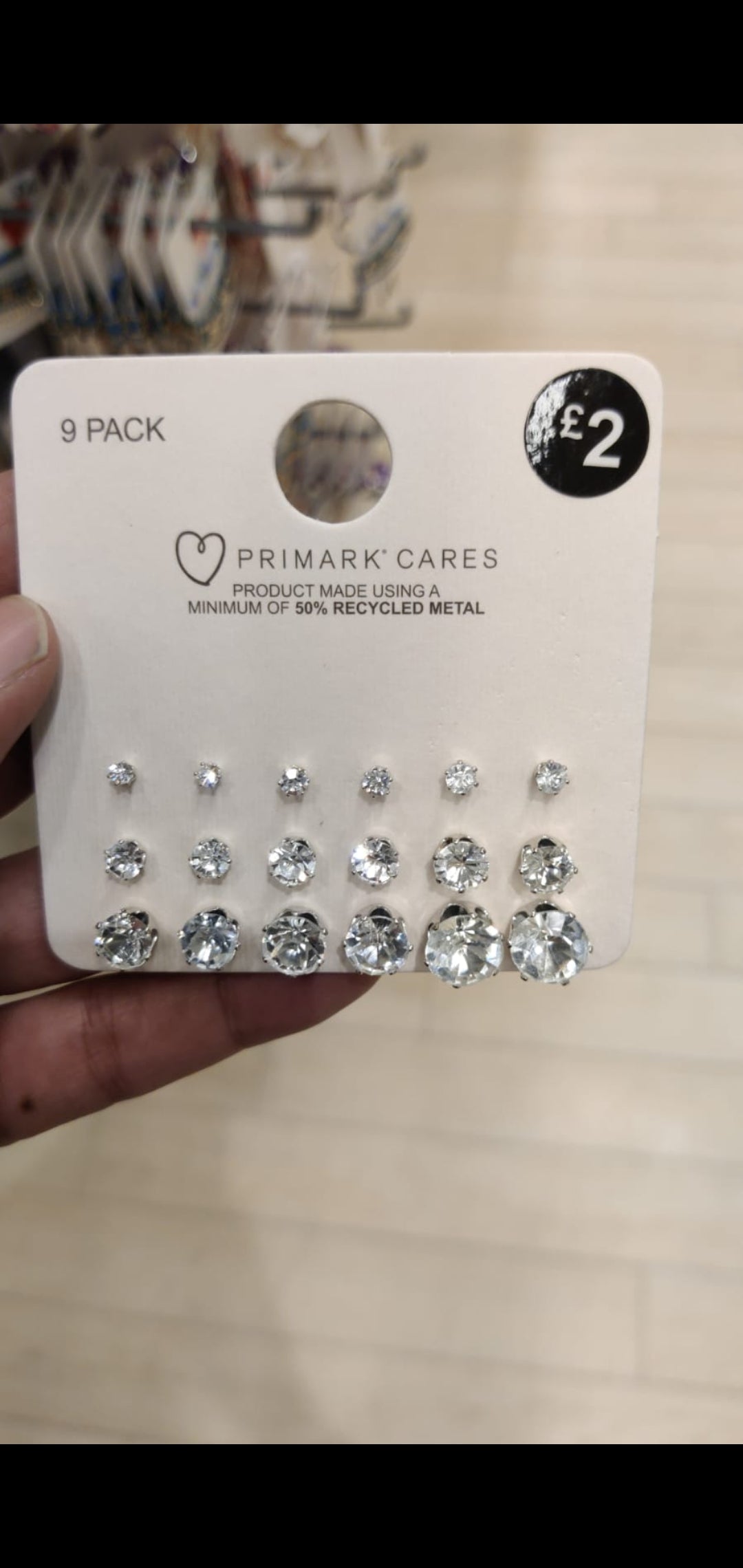 Primark 9 pairs  earrings set