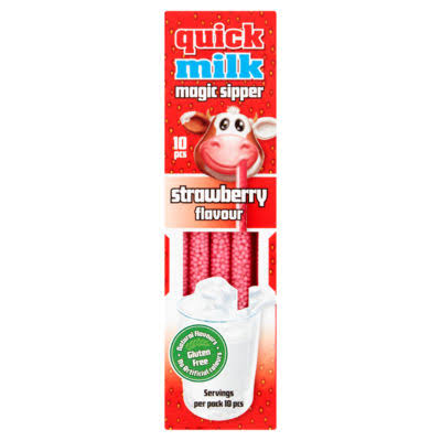 Quick milk stawberry Milk Magic Sipper 10 pcs