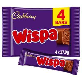 Cadburys 🇬🇧 wispa pack of 4 bars