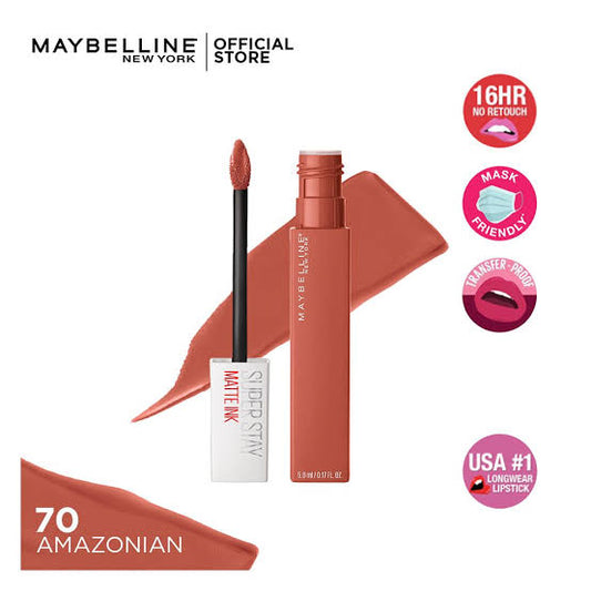 Maybelline superstay Matte Ink lipstick-70 Amazonian