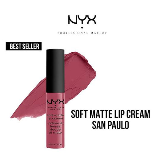 NYX Professional Makeup Soft Matte Lip Cream Lightweight Liquid Lipstick Sao paulo