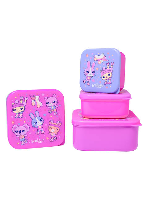 Smiggle Uk lunch box set of 4