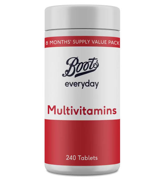 Boots uk Everyday Multivitamins 240 tablets expiry 3/26