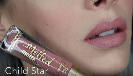 Too Faced Melted Matte Liquified Long Wear Lipstick child star