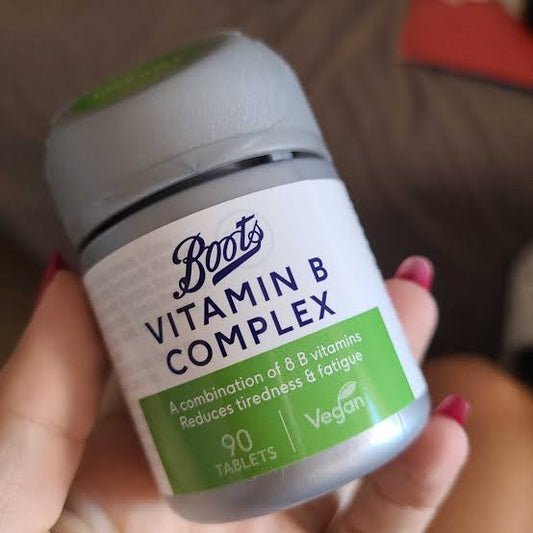 Boots Uk vitamin B complex 90 tablets 3 month supply experience 8/26