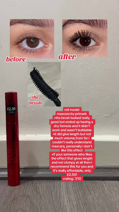 Primark roll model mascara black