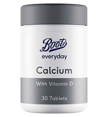 Boots Uk calcium with vitamin D 30 tablets