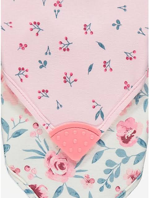 George uk baby set of 3 bandana bibs towelling back