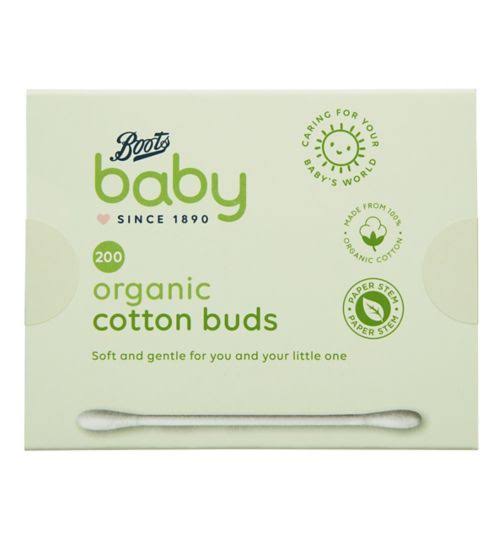 Boots organic baby cotton buds 200