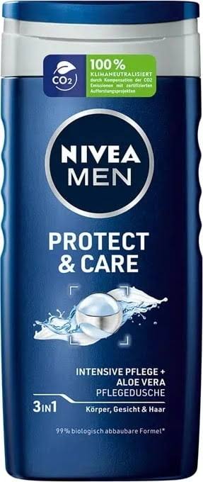 Nivea men Uk Shower gel body face hair 250ml