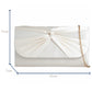 Amazon UK Satin Pleated Ivory / Off White Ladies Clutch Bag